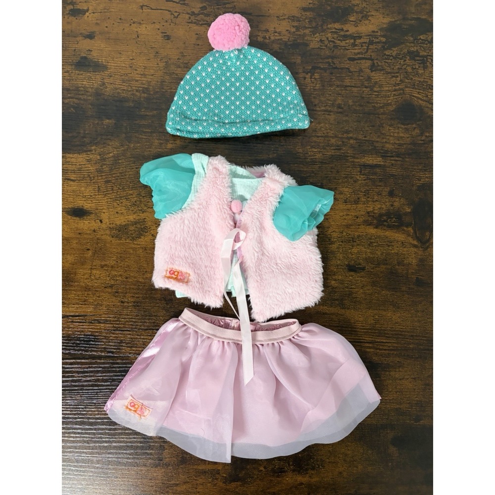 Our Generation Doll‎ Clothes Outfit 4-Piece Pink Green Skirt Hat Tops